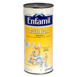 Enfamil Milk Based Infant Formula with Iron, Ready to Use, (Case Pack 