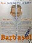 1945 Barbasol shaving letter to G I Joe print ad  