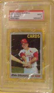 1970 topps baseball unopened cello pack series 6 there are 35 cards in 