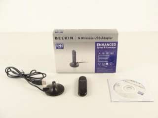 Belkin Wireless N Adapter USB MIMO 300Mbps 1200ft range  