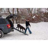 Pet Gear Full Length Bi Fold SUV Dog Ramp Black/Blue TL9166BB Free 