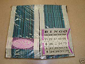 SET 1000 BONANZA BINGO CARDS 3FOLD (sealed bingo cards)  