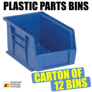 12x QUS221 Blue Plastic Storage Pick Bins 5H x 6W x 9 1/4D  