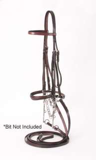 Silver Fox Weymouth Show Bridle & Reins (Black or Brown)  