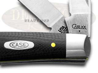 CASE XX Black G10 Mini Trapper Pocket Knife Knives  
