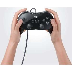 Black Classic Pro Remote Controller For Nintendo Wii ~~100% Original 