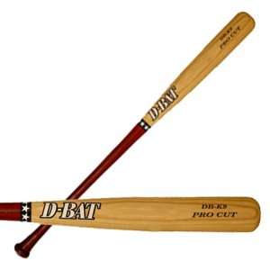  D Bat Pro Cut K9 Two Tone Baseball Bats UNFINISHED/CHERRY 