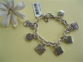 Brighton Bracelet Charms Peace Crystals NWT  