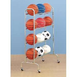  Basketball Rack in Silver Finish