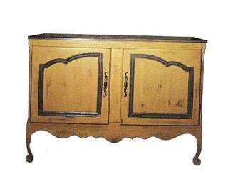 DISTRESSED French BUFFET CONSOLE 25 Paints Stains Antique European 