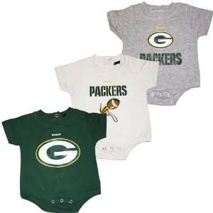  Green Bay Packers Newborn Infant Three Piece Onesie 