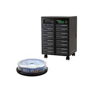 15 Blu Ray/DVD/CD Tower Publisher SLS Duplicator, USB 2.0, 1TB Hard 