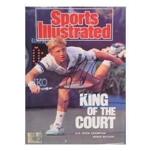  Boris Becker autographed Sports Illustrated Magazine (Tennis 