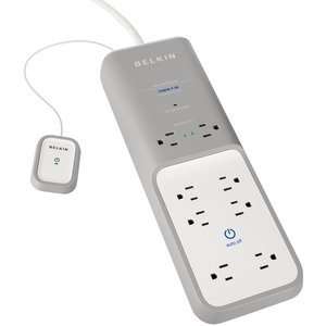 High Quality BELKIN CNS08 T 06 8 OUTLET ENERGY SAVING SURGE PROTECTOR 