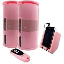 New Cables Unlimited 900MHz Pink In Outdoor Wireless Speakers SPK VELO 
