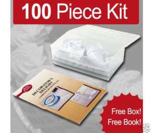 100 Piece Cake Decoration Decorating Kit & Booklet  New  