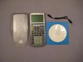 TI 83 Plus Silver Edition CLEAR graphing calculator GOOD Condition 