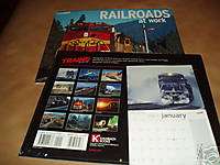 OLDER 2007 RAILROADS AT WORK CALENDAR  STILL SEALED  