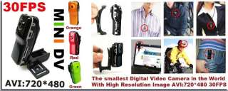 USB Mini DV Digital Video Camera Camcorder Spy Cam DVR MD80  Black 