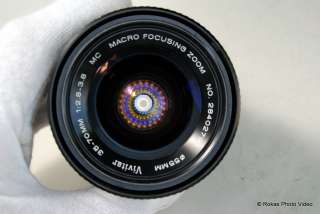 Nikon Vivitar 35 70mm f2.8 3.8 macro focusing zoom Ai FE FM FM10 