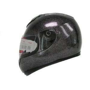   Black Motorcycle Full Face Sport Bike Helmet (Small) Automotive