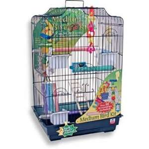   Bird Accessory and Play Kit Cockatiel Conure Cage 14X18X28 Pet