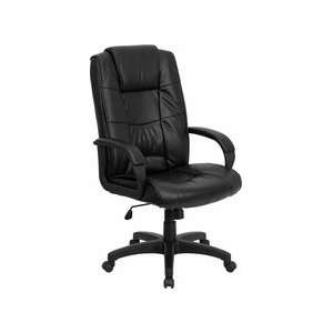  Black Leather High Back Conference Office Chair