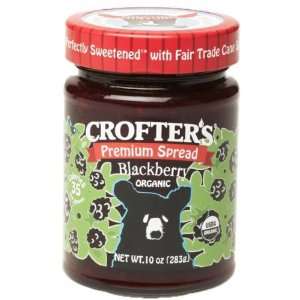 Crofters Organic   Premium Fruit Spread, Wild Blackberry   10oz