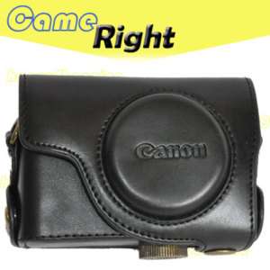 Camera Case Bag f Canon Powershot S90 S95 Leather Black  