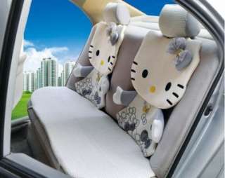 Hello Kitty auto Car Seat Cover Accessories Set 12 pcs gray  