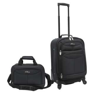   Fashion Carry On Luggage Set   Charcoal (2 Pc).Opens in a new window