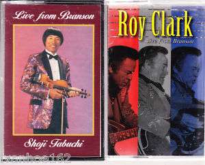 LIVE IN BRANSON ROY CLARK & SHOJI TABUCHI CASSETTES  