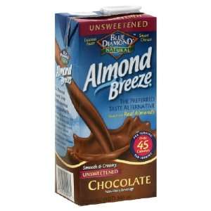 Blue Diamond Chocolate Almond Breeze Unsweetened ( 12x32 OZ)