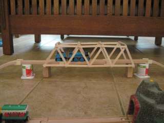 Truss bridge    took under 30 minutes to build with hot glue and 