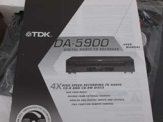 TDK DA 5900 4x High Speed CD Recorder  