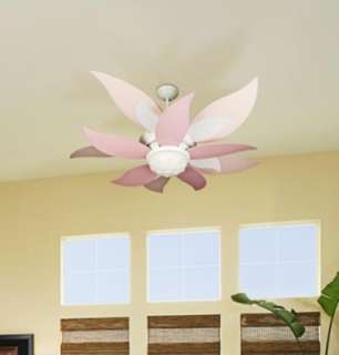   BLOSSOM 3D CEILING FAN WITH TOP OF FLOWER LIGHT KIT AND REMOTE CONTROL