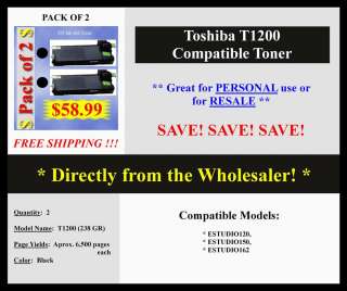 Toshiba T1200 Estudio,120,150.162,2 pack (Brand New)  