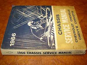 1966 Chevrolet Manual Nova SS Chevelle Camaro Corvette Bel Air Impala 