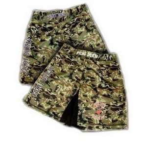  Fight Durty Jungle Camo Fight Shorts (Size38)