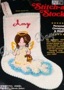 LIL’ ANGEL Mini Christmas Stocking /Ornament Crewel Kit  