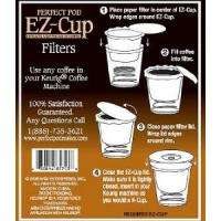 EZ Cup Filter Papers by Perfect Pod (50 Filters) for any Keurig 