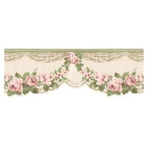  Norwall Rose Lace Wallpaper CH77990DC