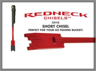 NEW CH10 ESKIMO REDNECK SHORT STEEL ICE BUCKET CHISEL  