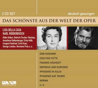 CD NORMA Don Giovanni COSI FAN TUTTE deutsch gesungen  