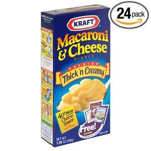 Kraft Macaroni and Cheese, Premium, 7.25 Ounce Boxes (Pack of 24 