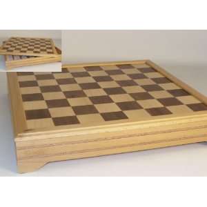  18 Inlaid Beechwood Chest Chess Board Toys & Games