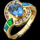 40ctw Tanzanite, Diamond & Opal Ladies Anniversary Fa