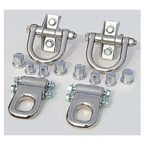   Rear Tow Hooks w/ Chrome Plastic Bolt Covers, for the 2003 Hummer H2