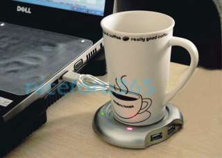  plug it into a spare USB port on your computer and the Cup Warmer 