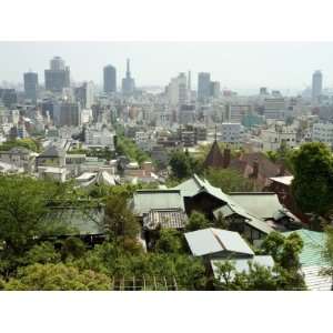 Panoramic View of City Centre, Kobe City, Kansai, Honshu Island, Japan 